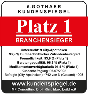 Stadtapotheke Gotha Branchensieger